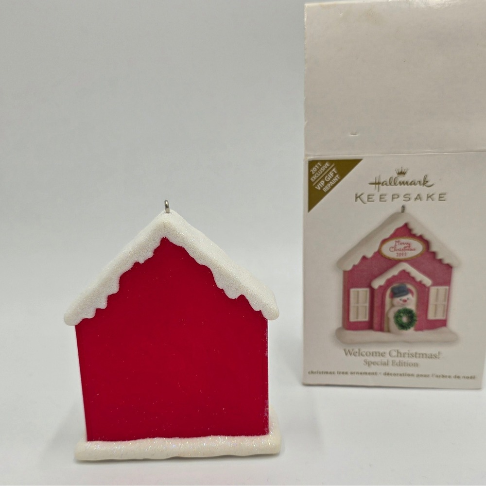 Hallmark Keepsake 2011 Welcome‎ Christmas Special Edition Snowman House Ornament - Picture 2 of 4